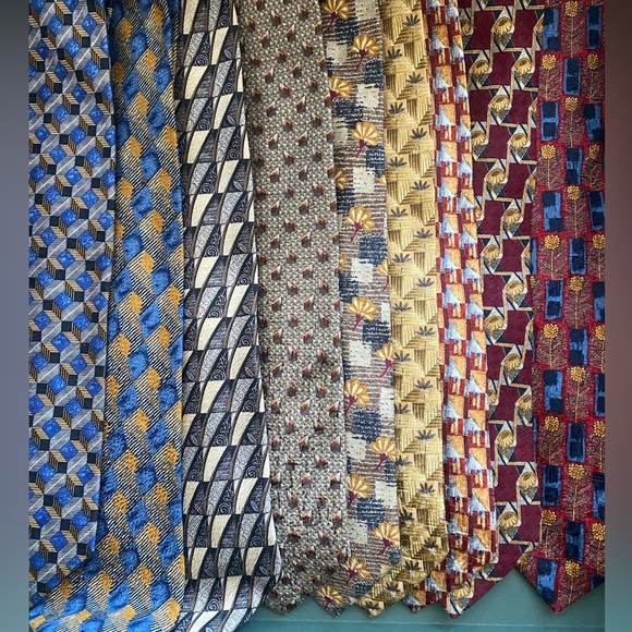 Ermenegildo Zegna men’s ties lot 9 pieces career colorful exclusive desi…